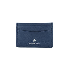Card Holder Blue in Saffiano Leather