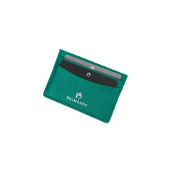 Card Holder Green in Saffiano Leather