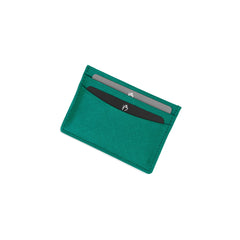 Card Holder Green in Saffiano Leather