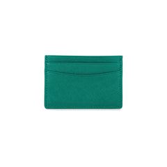 Card Holder Green in Saffiano Leather