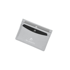 Card Holder Grey in Saffiano Leather