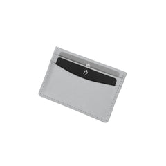 Card Holder Grey in Saffiano Leather