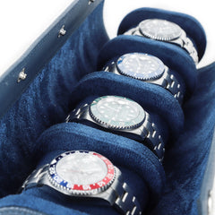 Quattro Watch roll in Blue - 4 Watches