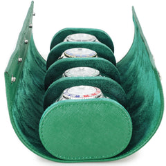 Quattro Watch Roll in Green - 4 Watches
