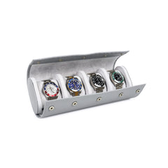 Quattro Watch Roll in Grey - 4 Watches