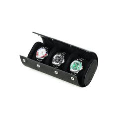 Trio Watch Roll in Black - 3 Watches