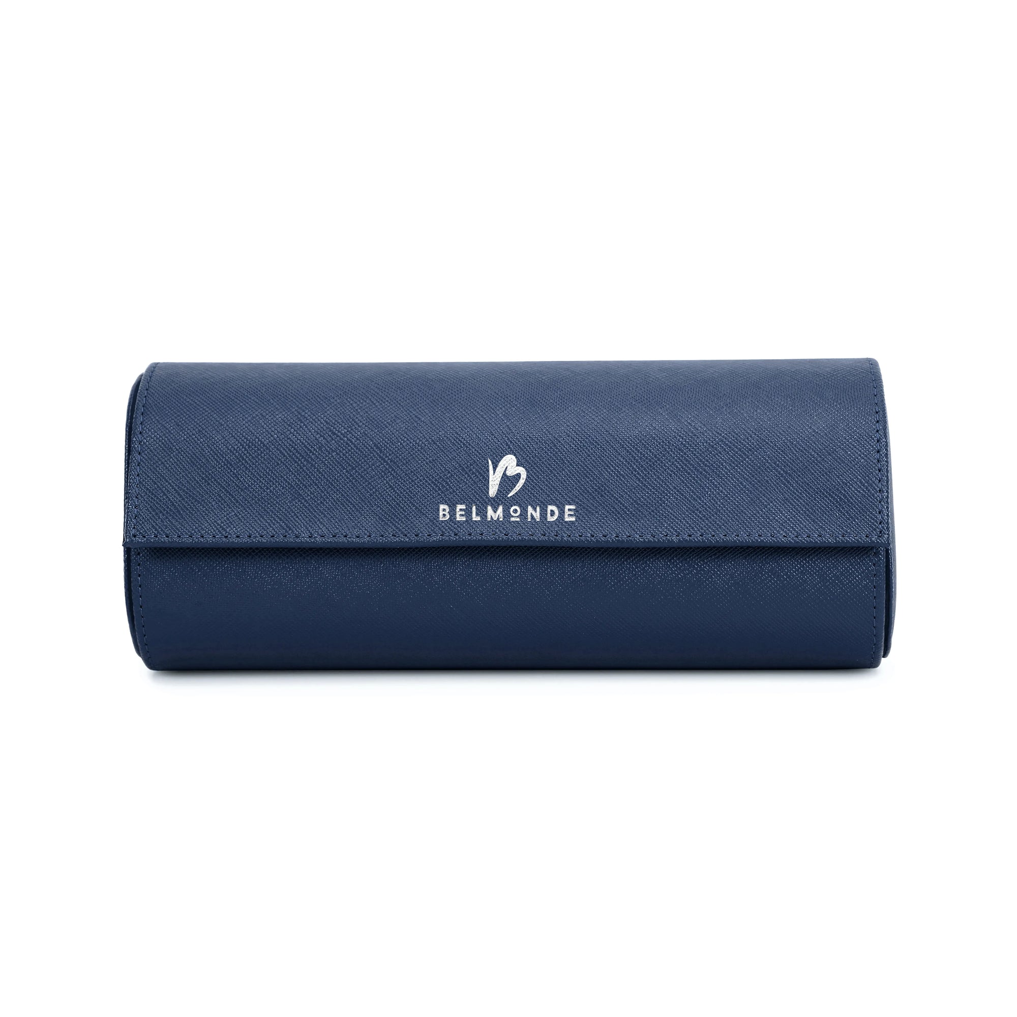 Trio Blue Saffiano Watch Roll