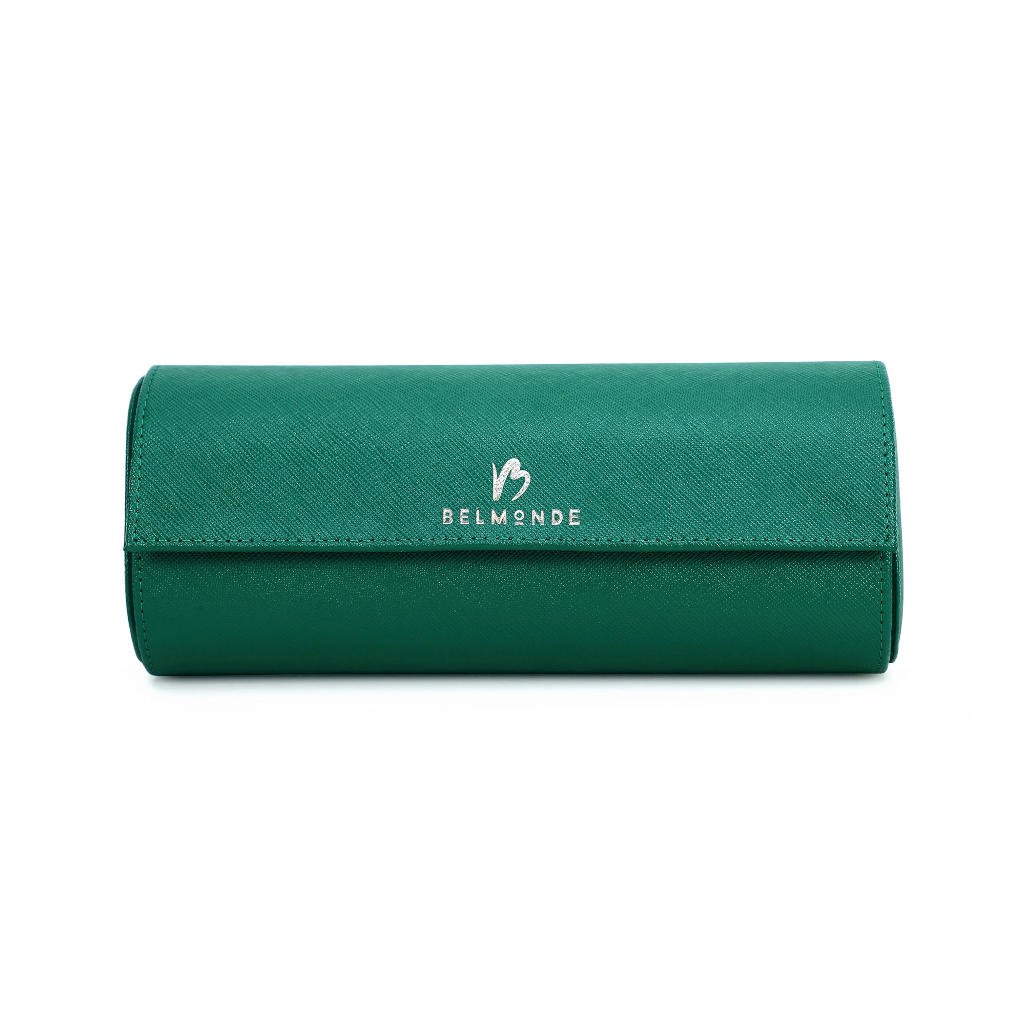 Trio Green Saffiano Watch Roll