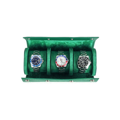 Trio Watch Roll in Green - 3 Watches