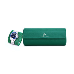 Trio Watch Roll in Green - 3 Watches