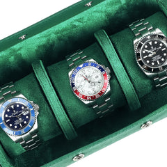 Trio Watch Roll in Green - 3 Watches