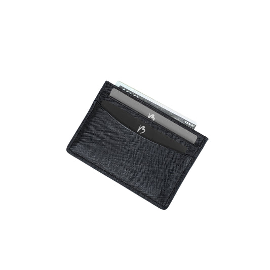 Card Holder Black in Saffiano Leather