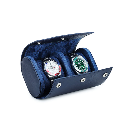 Duo Watch Roll in Blue  - 2 Watches