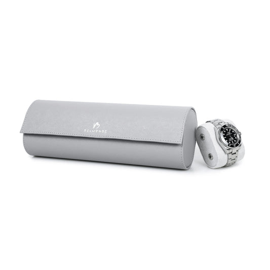 Quattro Watch Roll in Grey - 4 Watches