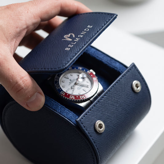 Solo Watch Roll in Blue - 1 Watch