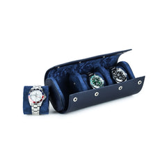 Trio Watch Roll in Blue - 3 Watches